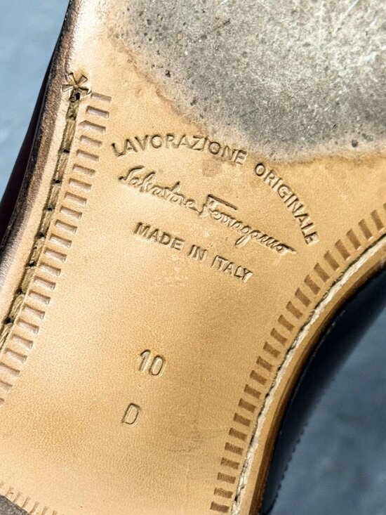 SALVATORE FERRAGAMO Lavorazione Originale Brown Wingtip Leather Shoes Sz 10 D main image 4